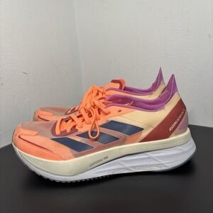 Adidas Adizero Boston 11 Running Shoes Women's Size 9 Orange Training Sneakers